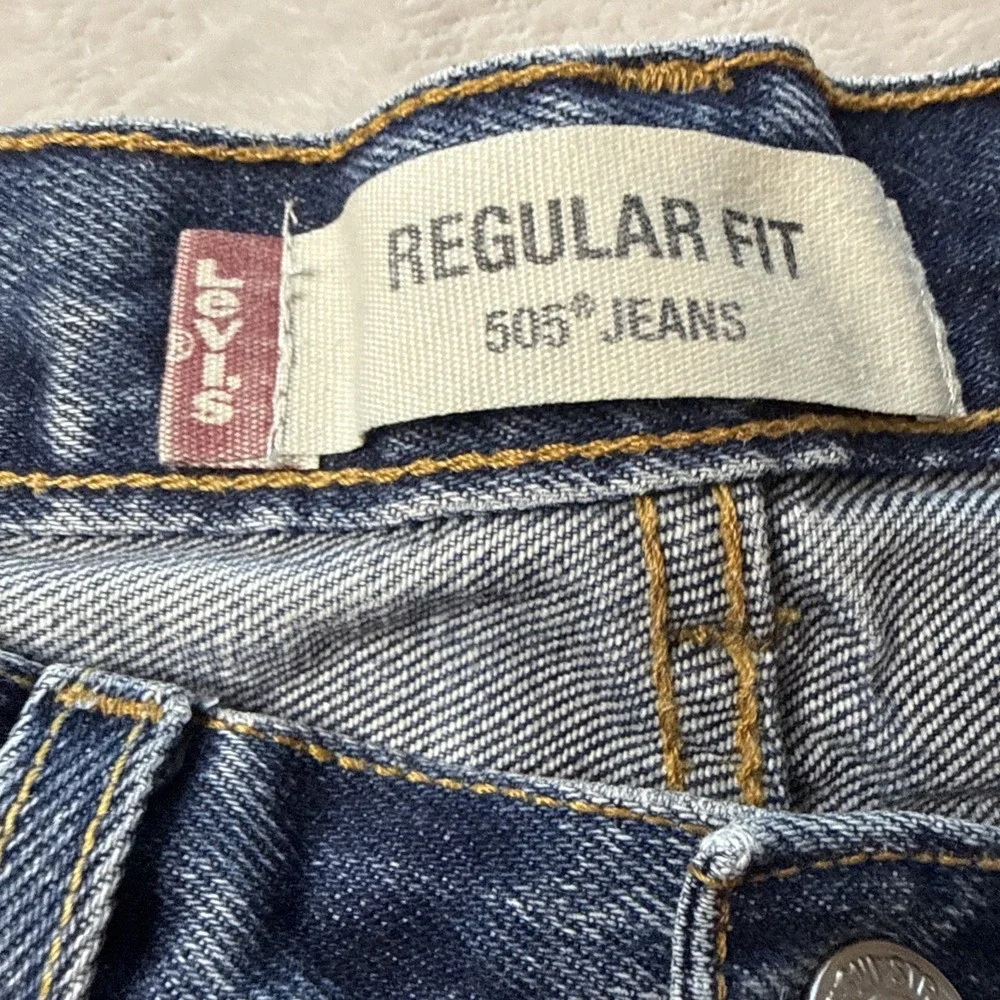 Vintage Levis 505 Jeans Men 34x36 Tag Regular Fit Straight 100% Cotton Y2K